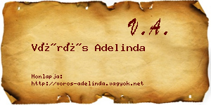 Vörös Adelinda névjegykártya
